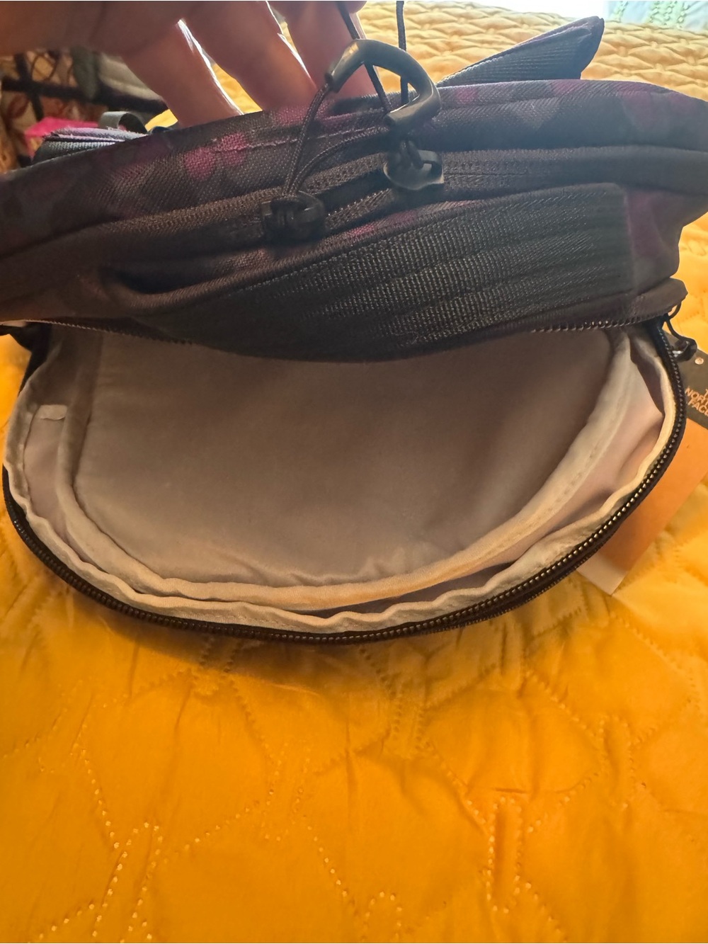 The North Face Borealis Backpack in Purple Leopard Print - Picture 3 of 5